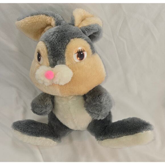 Walt Disney Knickerbocker Bambi Thumper Plush Stuffed Bunny Rabbit 9" 1985 - Picture 4 of 7